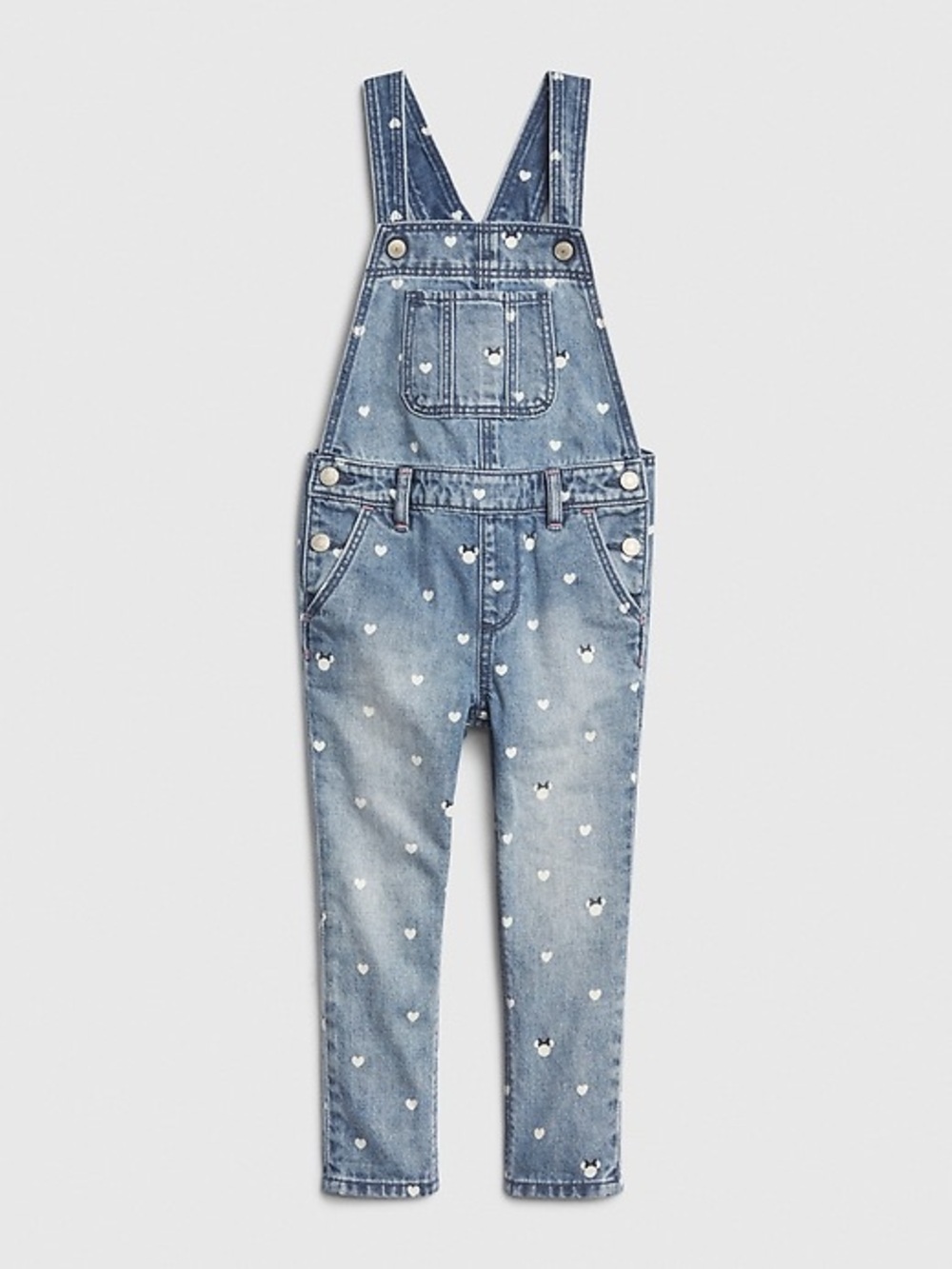 babyGAP x Disney Minnie Mouse Denim Overalls | 12-18 months